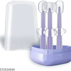 Baby Oral Cleaning Brush 3 In 1 Toothbrush Tongue Brush Bpa Free Soft