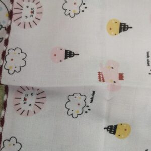 Pink Colour Printed Woman Hanky Set Of 2