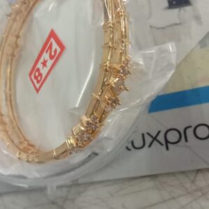 Gold Plated Bangles For Women 2 Pcs Size 2 To 8