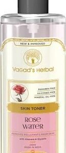 Vagads Khadi Pure Rose Water Facial Toner 100 Natural Alcoholfree 210Ml