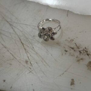 Women Multi Color Flower Shape Design Ring