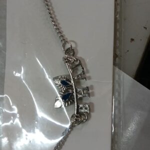 Silver Color Rakhi For Bhai