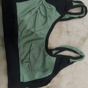 Women Bra Green Black Colour Size 32