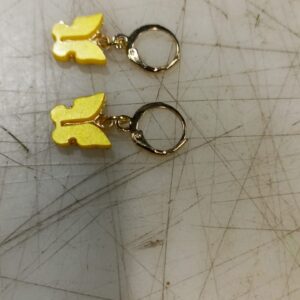 Women Earrings Set Golden And Yellow Colour