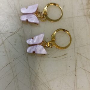 Women Earrings Set Golden And Purple Colour