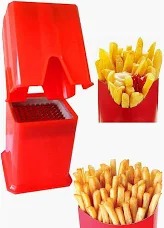 Potato Chipser French Fries Chips Maker Machine Red Colour