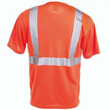 Mens Safety T Shirt Orange Colour Size S