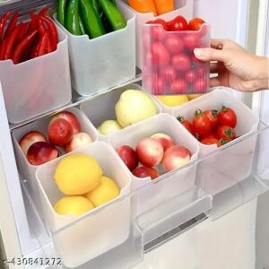 Premium Fridge Storage Space Saving Refrigerator Pack Of 6