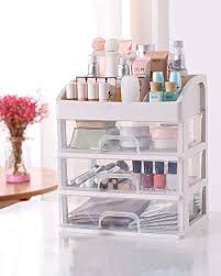 Three Layer Organiser Off White Plastic