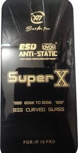 Rk World Edge To Edge Tempered Glass Iphone 16 Glass Superrx Esd Ovog Anti Static Protection Dust Proof