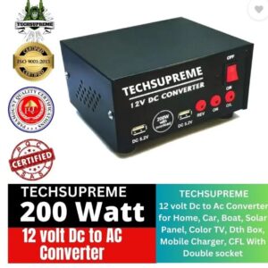Techsupreme 200 Watt Converter 12V Dc To Ac Inverter Kit For Smps