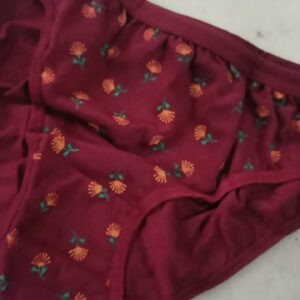Women Panty Color Red Size S