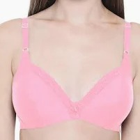 Women Bra Color Pink Size M