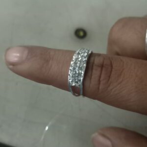 Women Silver Color Alloy Diamond Rings