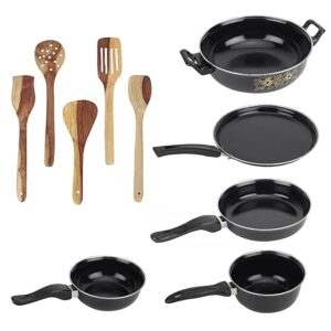 My Store Seasoned 10 Piece Non Stick Iron Cookware Set