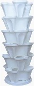 Gardens Need White Stack A Pot Hanging Planters 5 Pcs