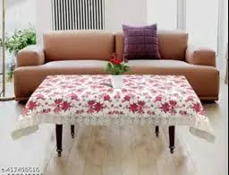The Endless Store 4 Seater Table Cover Red And White Colour