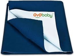 Oyo Baby Waterproof Bed Protector Baby Dry Sheet Blue Colour