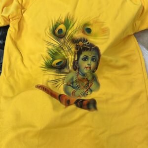 Kids Boy Yellow Colour Krishna T Shirt Size 34