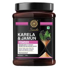 Suwsthi Karela Jamun Powder Natural Supplement Managing Blood Sugar 250Gm