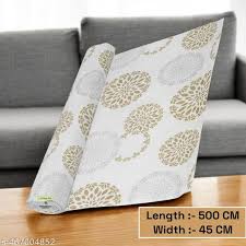 5 Mtr Anti Slip Kitchen Mats For Shelf White