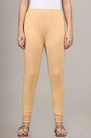 Beige Colour Leggings For Women Size 32