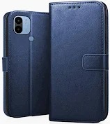 Blue Colour Flip Cover For Poco C50