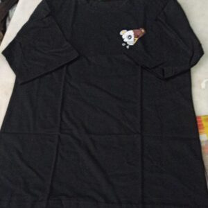 Black Colour T Shirt For Men Size M