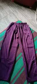 Atasi Men Solid Santoon Pajama Ethnic Adjustable Drawstring Pants Purple Colour Size Xxl