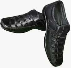 Shoes Men Black Casual Sandal Hand Copy Black Colour Size 6