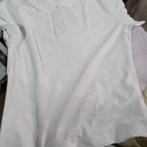 White Half Sleeve T Shirt Size L