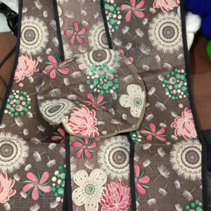 Fan Cover Multicolour Brown Flower