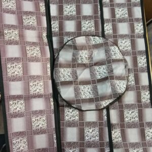 Fan Cover Brown Multicolour Flower