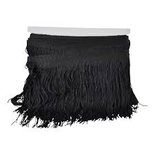 Fringe Trimmed Skirt Brown Ladies Colour Size M