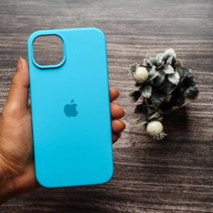 Sky Blue Original Silicone Case For Apple Iphone 13