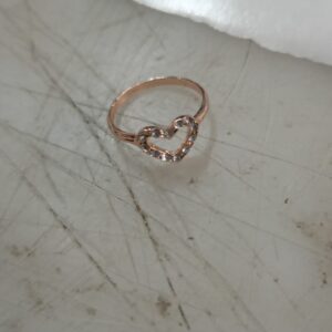 Women Multi Color Heart Shape Design Ring