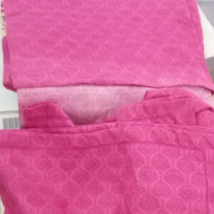 Brida Rani Pink Printed Double Bed Sheet With 2 Pillow Cover