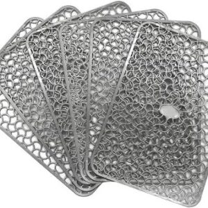 6 Piece Refrigerator Drawer Mat Set Grey