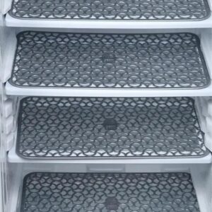 Grey Plastic Fridge Mat 4 Pcs