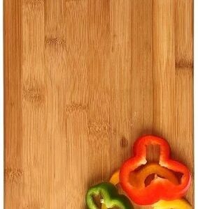Natural Bamboo Wood Chopping Cutting Board For Kitchen Vegetables Fruits Cheese Antimicrobial 34 X 24Cm