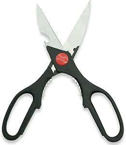 Multifunctional Scissors And Kitchen Scissors Bottle Opener Sharp Cut High Strength Black