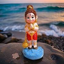 Multicolor Bal Hanuman Bajrangbali Idol Statue