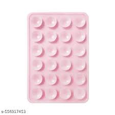 Silicone Suction Cup Pink Phone Holder For All Mobile