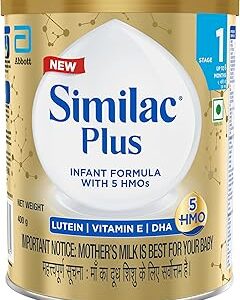 Similac Plus Stage 1 Infant Formula Up To 6 Months 400G Tin With Hmo Supports Baby