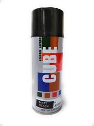 Cube Cube Aerosol Spray Paint For Multipurpose Black Spray Paint 400 Ml Pack Of 1