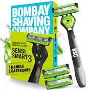 Bombay Shaving Company Sensi Smart 3 Razor With 2 Sensi Blade