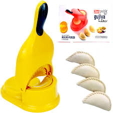 2 In 1 Yellow Color Puri And Gujiya Maker Machine
