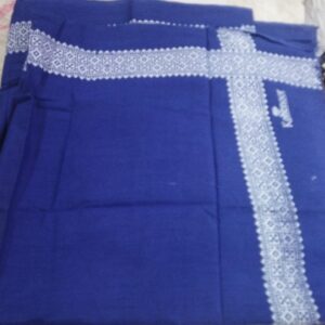 Blue Color Printed Men Cotton Scarf