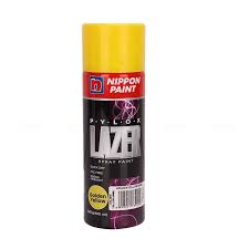 Nippon Paint Pylox Lazer Spray Paint Golden Yellow 400Ml