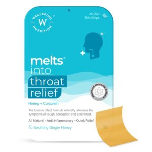 Wellbeing Nutrition Instant Throat Relief Melts 30 Oral Strips